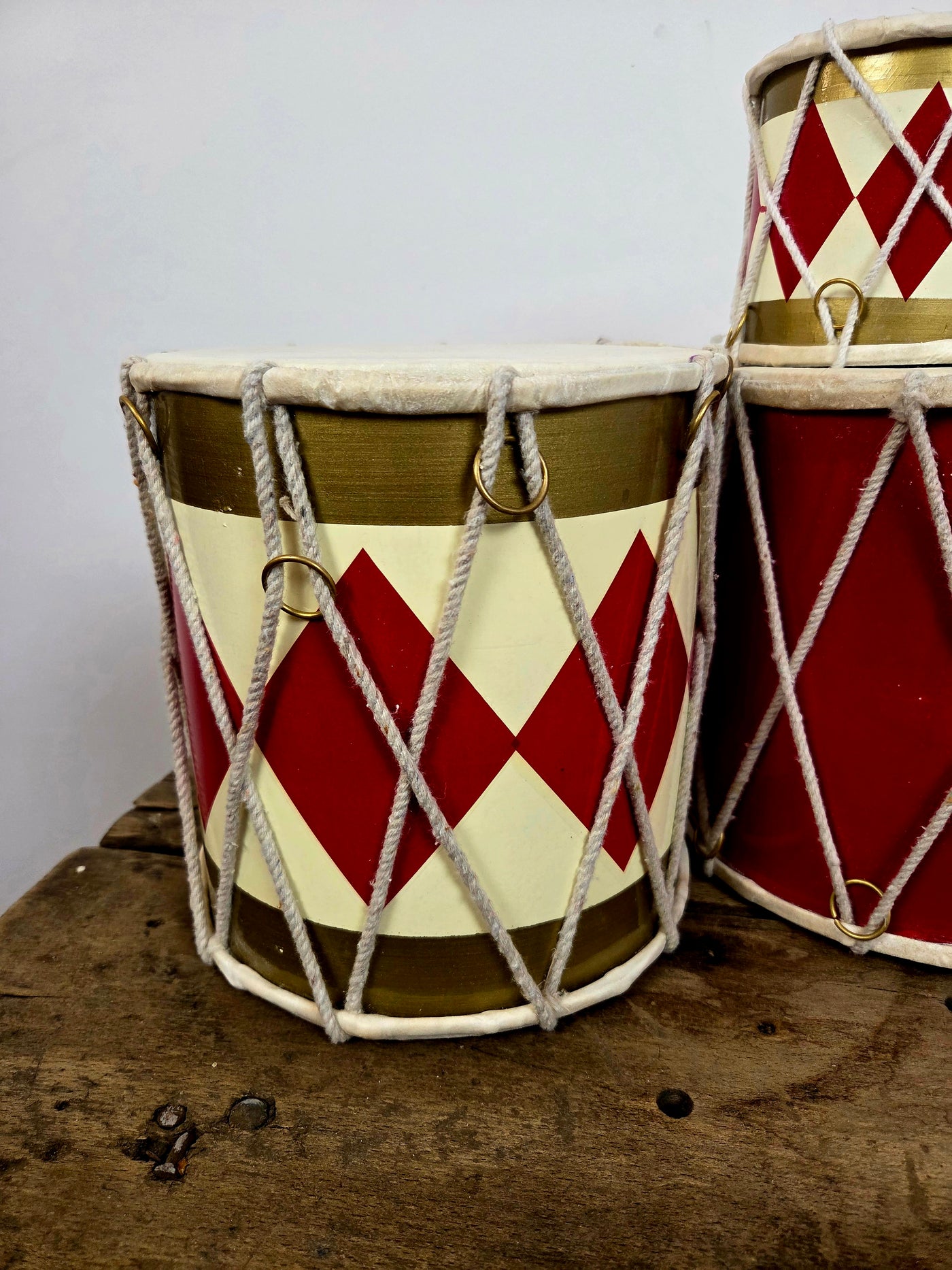 Juletromme med skind