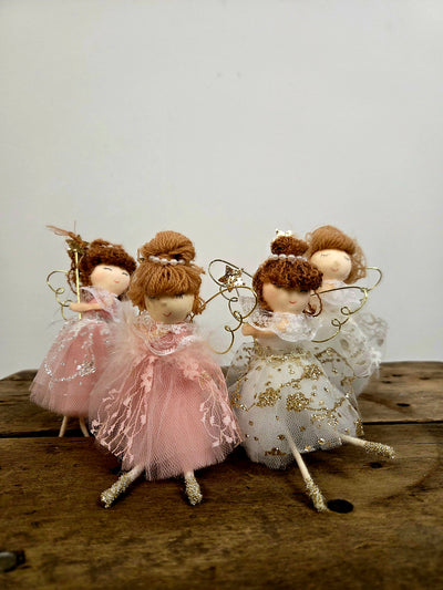 Jule engel med tyldskørt | Hængende