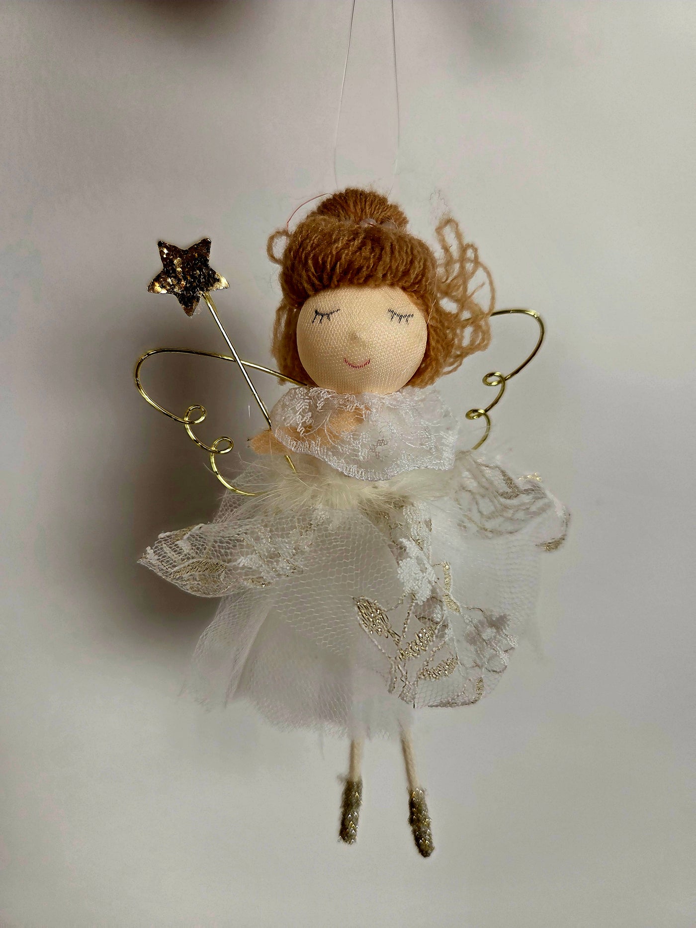 Jule engel med tyldskørt | Hængende