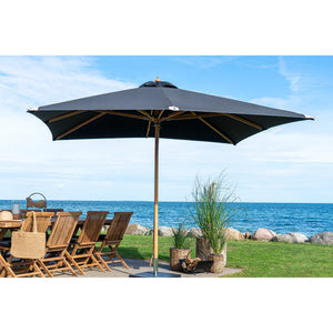 Kvadratisk parasol | Sort