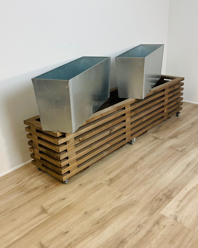 Luksus Plantekasse af Traller | Brunbejdset