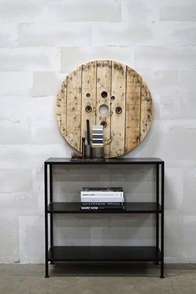 Seattle industriel sort jernreol | Lav