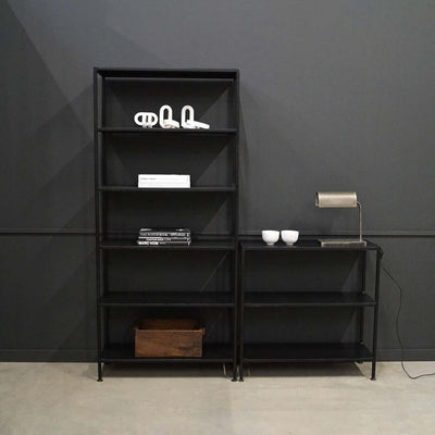 Seattle industriel sort jernreol | Lav