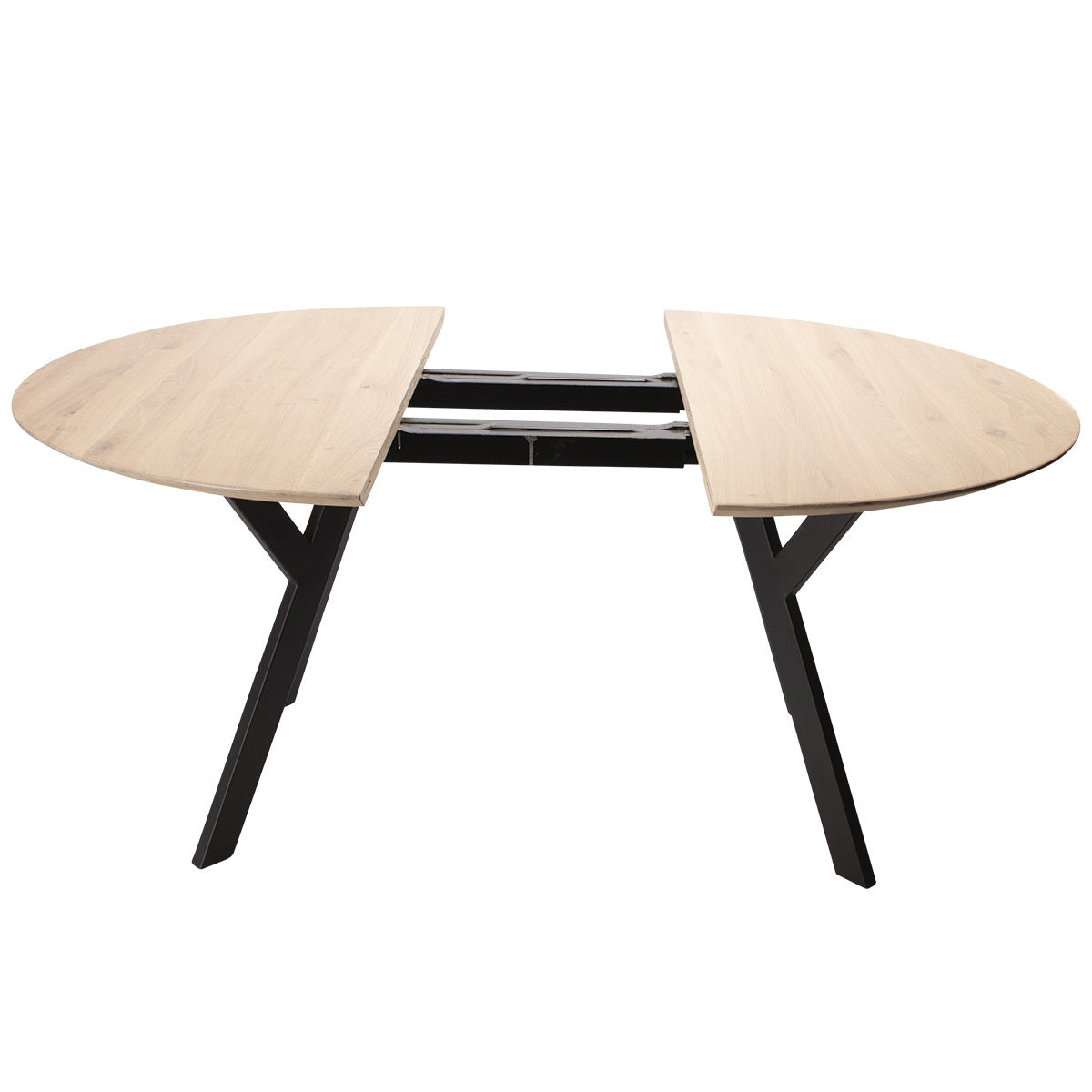 Rundt Spisebord i Massiv Eg | Model Miami med Udtræk