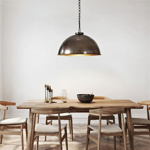 Loftlampe i fabriksstil | Jern med Klar Lak