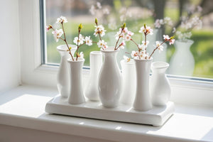 Dekovase | Firkantet Hvid