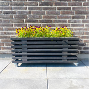 Blomsterkasse af Traller | Sortbejdset